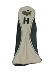 Augusta National Ltd Green and Cream Undated Leather Hybrid Head Cover