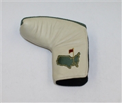 Augusta National Ltd Green and Cream Undated Leather Putter Head Cover