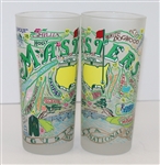 Set of Two Masters Commemorative Catstudio Frosted Glasses