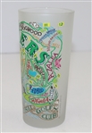 Set of Two Masters Commemorative Catstudio Frosted Glasses