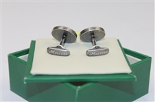Masters Champions Medal Vintage Logo Nickel Cuff Links