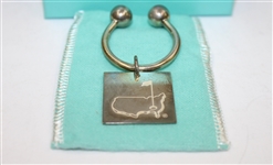 Tiffany Company Sterling Silver Augusta National Members Key Chain