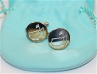 Masters Sterling Silver Tiffany Cuff Links