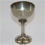 Unmarked Golf Trophy with Clubs and Golf Balls - with Stand