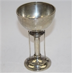 Unmarked Golf Trophy with Clubs and Golf Balls - with Stand