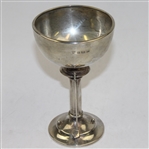 Unmarked Golf Trophy with Clubs and Golf Balls - with Stand