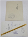 Lot of Two Bobby Jones Wire Photos - Golf Cart