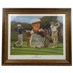 Ben Hogan Signed Ltd Edition Artist Signed Zuniga Print #84 - Framed JSA ALOA