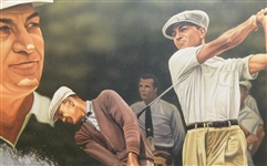 Ben Hogan Signed Ltd Edition Artist Signed Zuniga Print #84 - Framed JSA ALOA