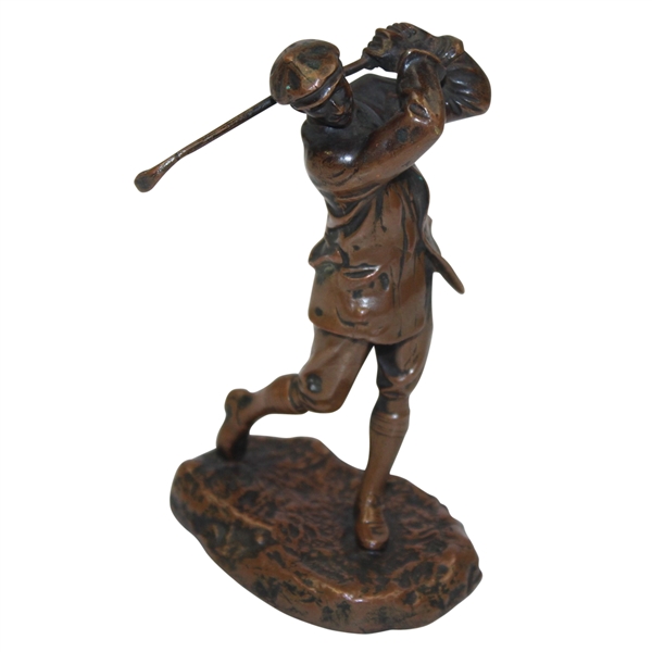 Seldom Seen Elkington & Co. Bronze Statuette of Harry Vardon - 5"