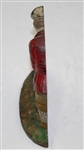 Hubley Cast Iron Golfer Doorstop - Drilled Hole Marks - #34 Marking