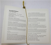 Arnold Palmer Memorial Funeral Service Program