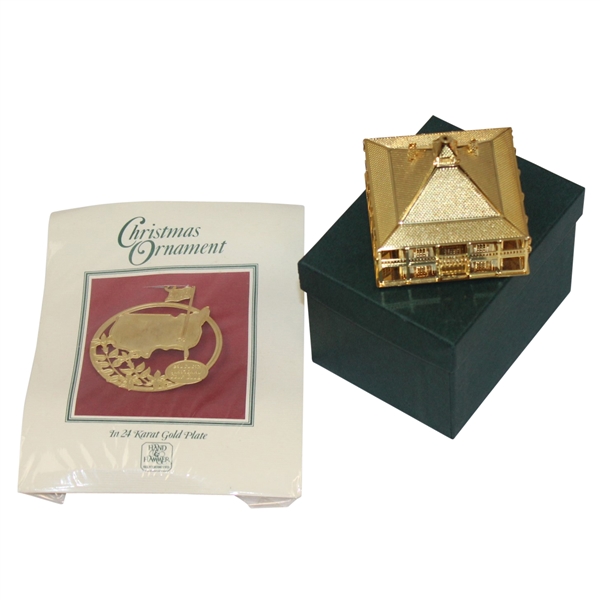 Masters Clubhouse Ornament and 2002 Masters Christmas Ornament