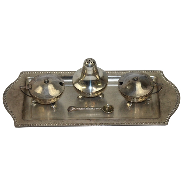 Four Piece Golf Themed Coffee Service Set with Tray