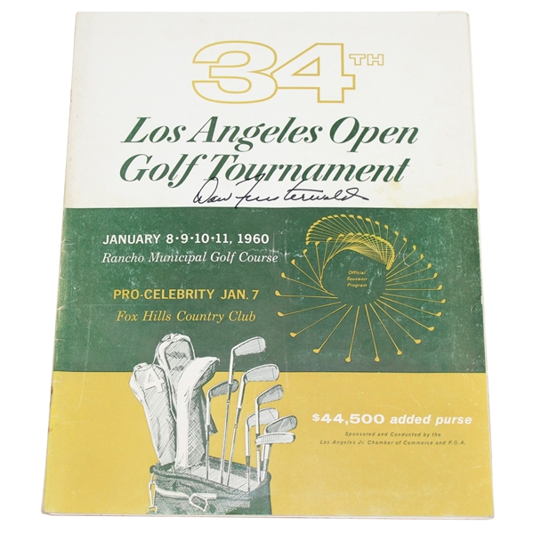 1960 Los Angeles Open Program Signed by Champ Dow Finsterwald JSA ALOA