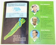 1980 Mony Tournament of Champs Program Signed by 27 with Seve, Floyd, etc JSA ALOA