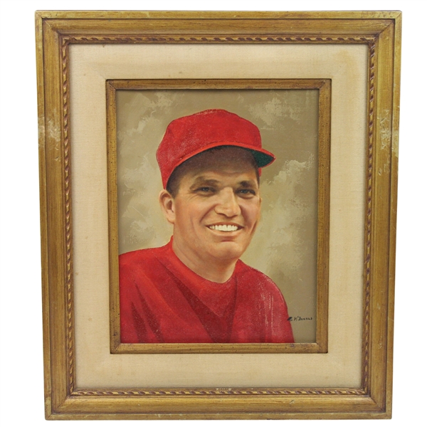 Bob Goalby Original Oil Painting Hung at Green Jacket Restaurant In Augusta