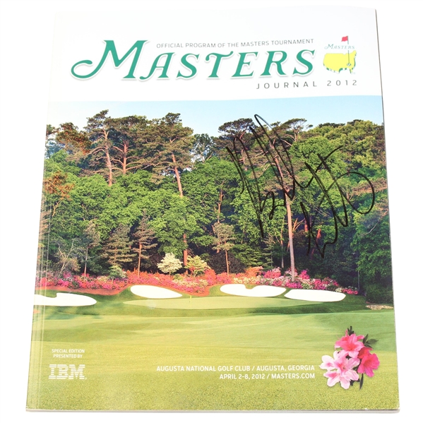 Bubba Watson Signed 2012 Masters Tournament Program JSA ALOA