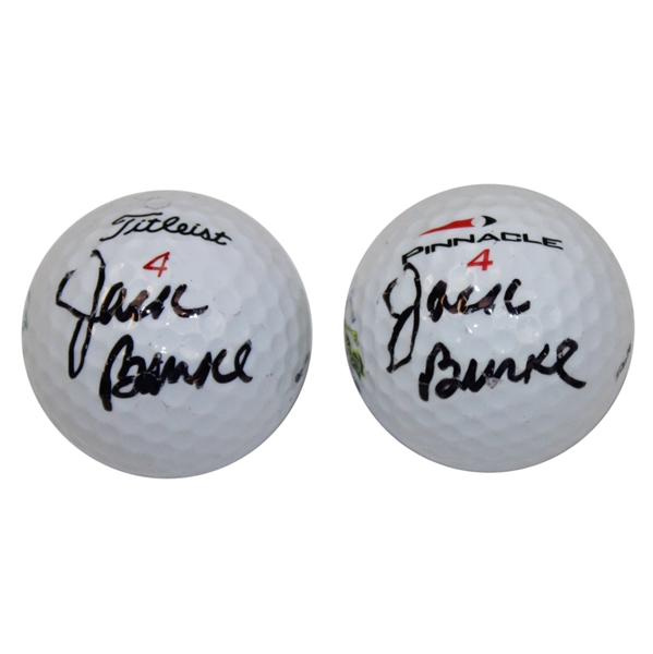 Jack Burke Signed Masters and PGA Championship Logo Golf Balls JSA ALOA