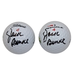 Jack Burke Signed Masters and PGA Championship Logo Golf Balls JSA ALOA