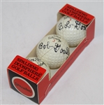 Dozen Signed Bob Goalby Signature Golf Balls in Original Box JSA ALOA
