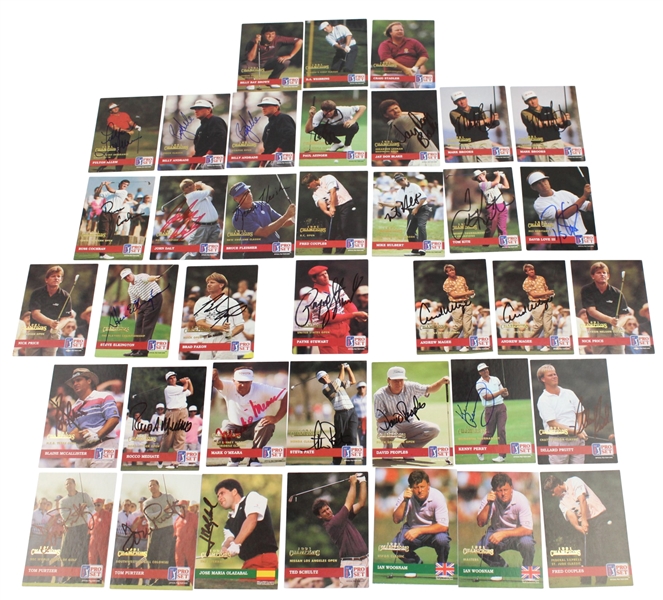 28 Signed 1991 Champions Seldom Seen Cards Including Payne Stewart JSA ALOA