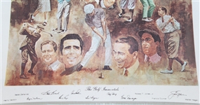 Classic Ash Tray Depicting Original 1974 World Golf Hall of Fame Inductees