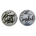 Glen Campbell & Vince Gill Signed Logo Golf Balls - Golfing Musicians JSA ALOA
