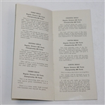 1934 Augusta National 'Bobby Jones' Golf Course Description by Dr. Alister MacKenzie Pamphlet-