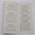 1934 Augusta National 'Bobby Jones' Golf Course Description by Dr. Alister MacKenzie Pamphlet-