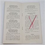 1934 Augusta National 'Bobby Jones' Golf Course Description by Dr. Alister MacKenzie Pamphlet-