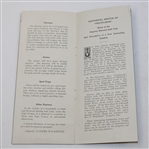 1934 Augusta National 'Bobby Jones' Golf Course Description by Dr. Alister MacKenzie Pamphlet-