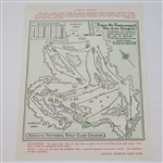 1959 Masters Tournament Friday Pairing Sheet