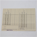 1933-1934 Earliest Known Augusta National Golf Club Scorecard - Near Mint Condition