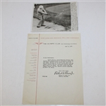 1955 US Open Lot: Jack Fleck Cut, Chairman Letter, Contestant Booklet, Golf Digest, others JSA ALOA