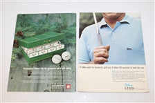 1967 Ryder Cup Lot: Program, Clubhouse Badge, & Professional Golfer Magazine w/Team on Cover