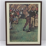 1966 Elldor U.S. Open Play-off 1962. Palmer, 71, Nicklaus 74 Picture - Framed