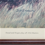 1966 Elldor 'Snead and Hogan play off 1954 Masters' Picture - Framed