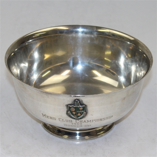 1960 Everglades Club Mens Club Championship Runner Up Bowl - Sterling Silver
