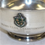 1960 Everglades Club Men's Club Championship Runner Up Bowl - Sterling Silver