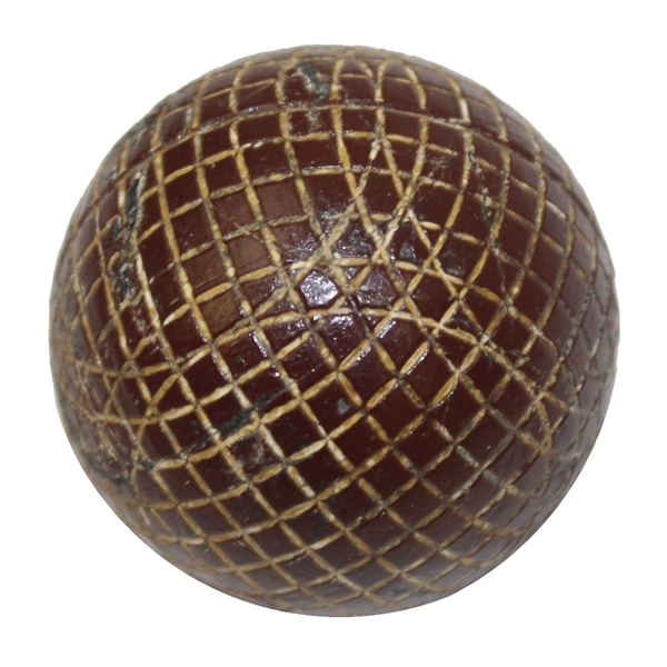 1890s No Name Red Gutta Golf Ball