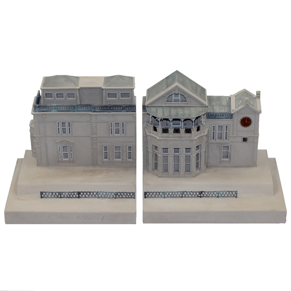 Royal & Ancient Clubhouse Bookends - Unused and in Original Box