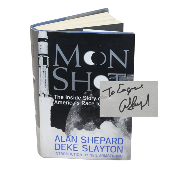 Alan Shepard Signed Moon Shot: Inside Story of Americas Race to the Moon Book JSA ALOA