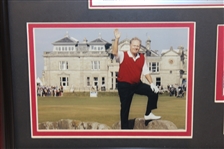 2005 Jack Nicklaus & British Open Legends Display - Photos, 5lb Note, & Plaque - Framed