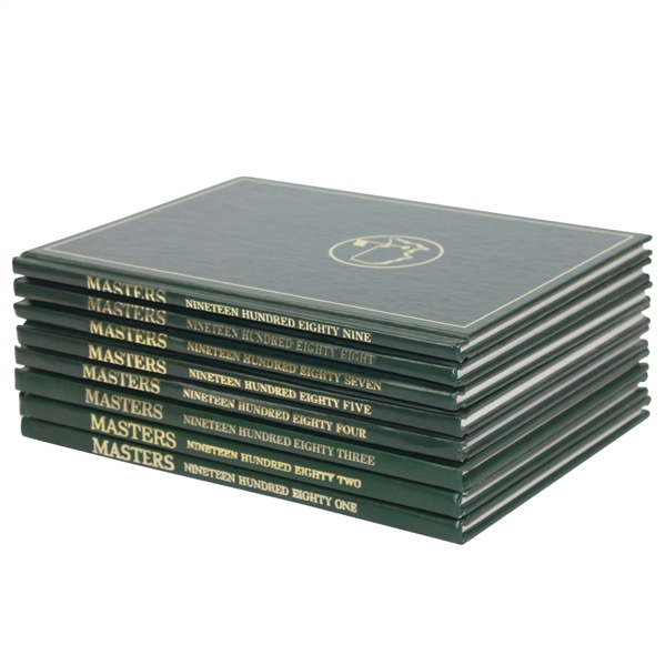 1981-1989 Masters Annual Books - Missing 1986
