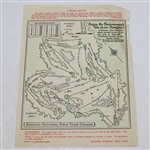 1958 Masters Pairing Sheet - Friday April 4th - Palmer First Green Jacket