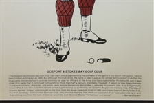 1897 Colonel Bogey Display with Bernard Darwin Quotation - Framed 