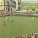 1930 Bobby Jones Putting on 18th Green at St. Andrews - Framed