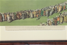 1930 Bobby Jones Putting on 18th Green at St. Andrews - Framed