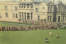 1930 Bobby Jones Putting on 18th Green at St. Andrews - Framed